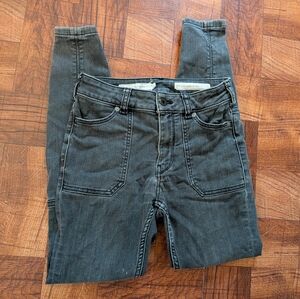 Pilcro and the Letterpress High Rise Denim Leggings Jeans Skinny Black Size 25